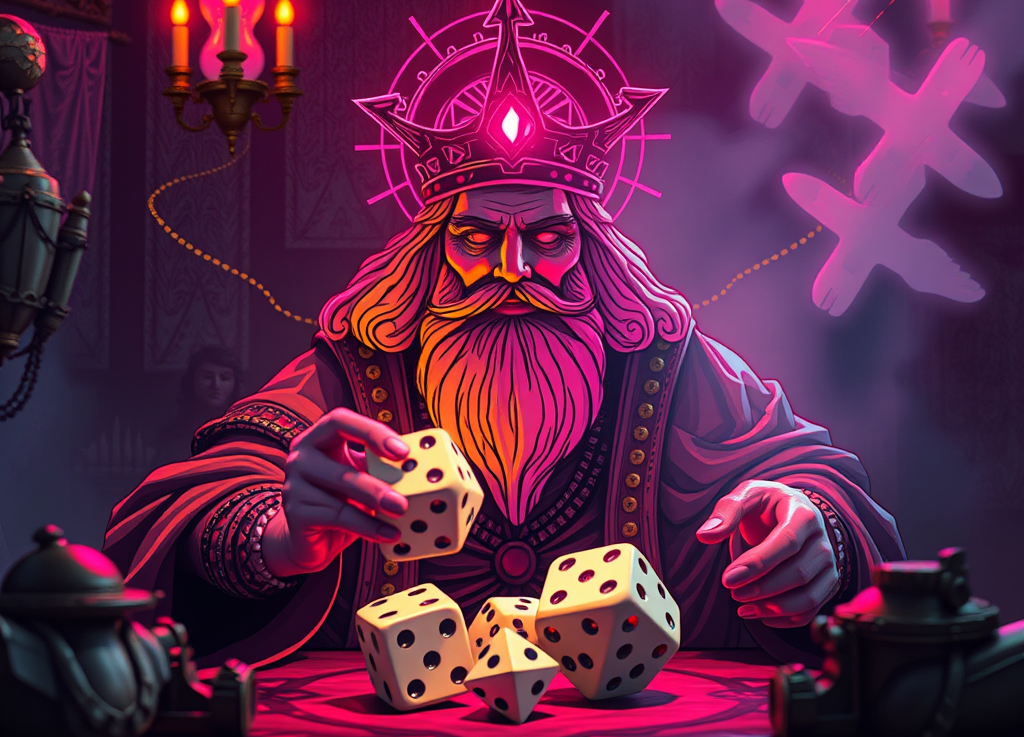 überzeugt – přesvědčený  (Ich bin überzeugt, daß Gott nicht würfelt. – Jsem přesvědčen, že Bůh nehraje v&nbsp;kostky.)