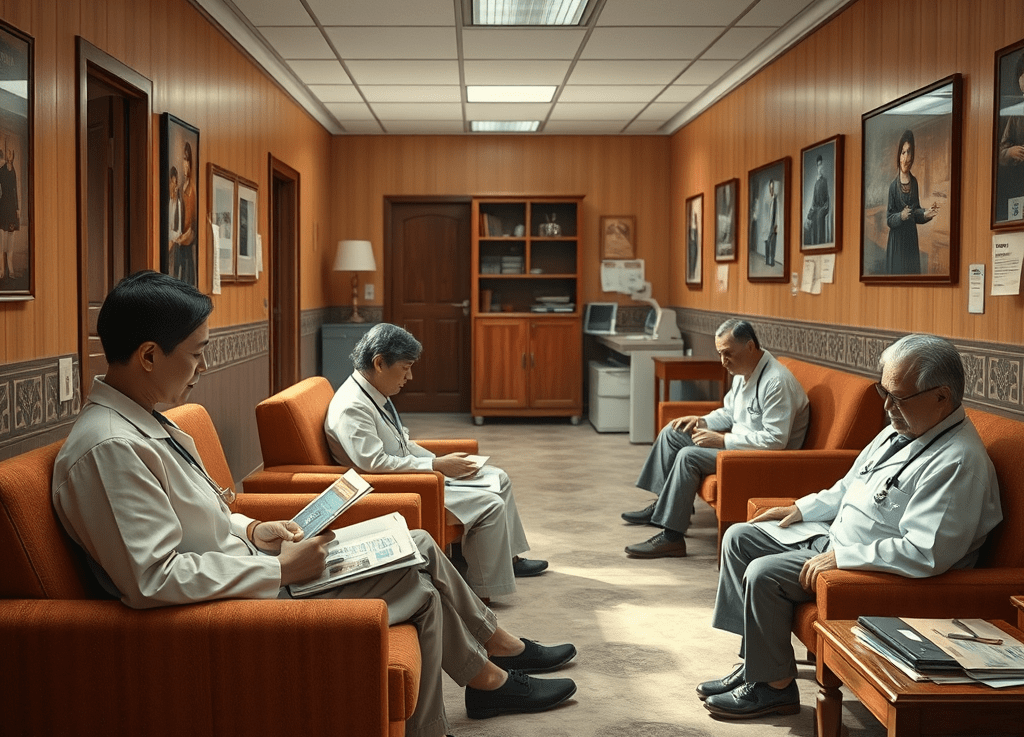 Wartezimmer, das –&nbsp;čekárna