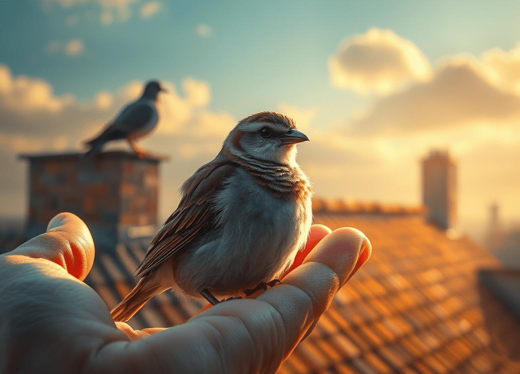 Spatz, der  – vrabec